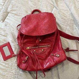 Balenciaga Red Small backpack.